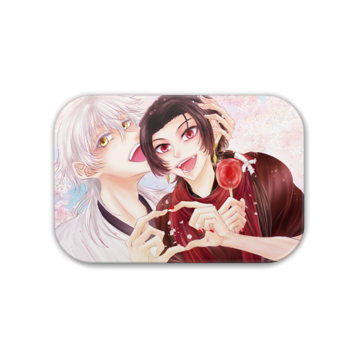 鶴清缶バッジ「桜に寄せて」