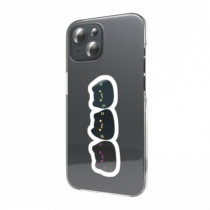 スマホステッカー - 黒