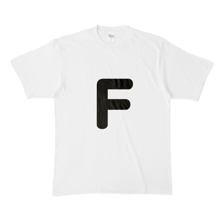 「F」(大文字)Tシャツ - XL - 白