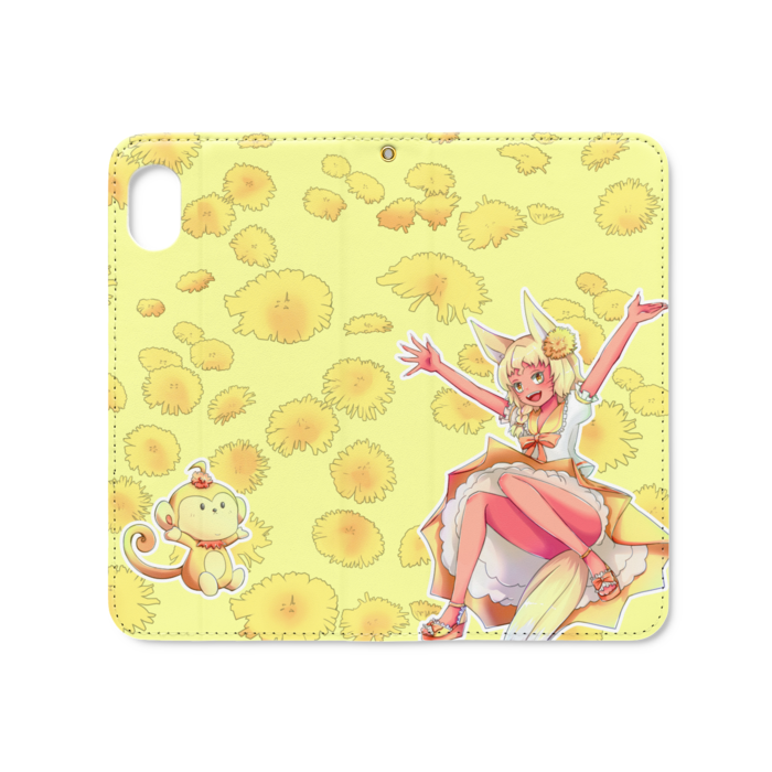 手帳型iPhoneケース（ベルトなし） - iPhone XR - ストラップ穴 あり