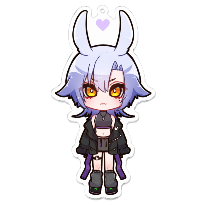 【上着あり】アクリルキーホルダー - 100 x 100 (mm)