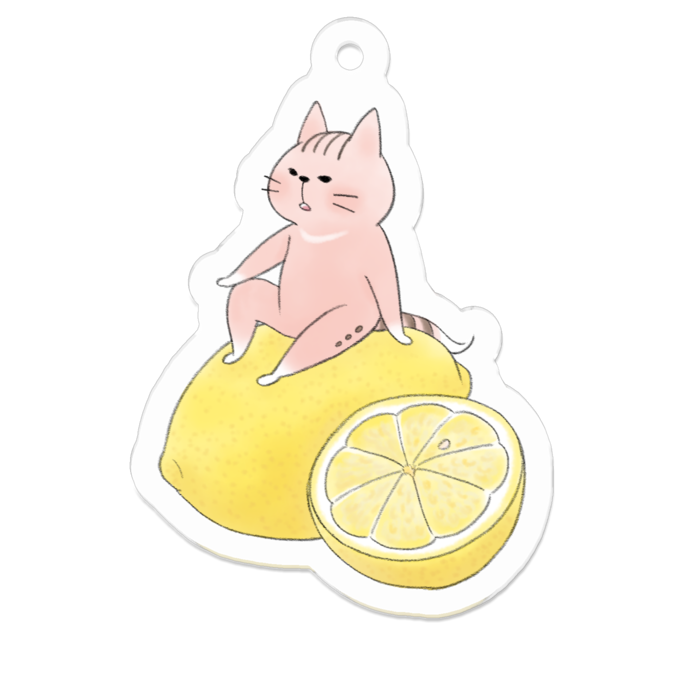 アクリルキーホルダー（コーティング） - 50 x 50 (mm)