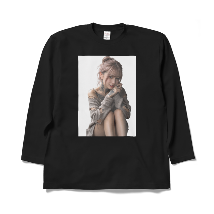ロングスリーブTシャツ - XL - ブラック