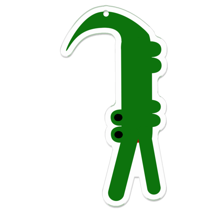 アクリルキーホルダー/尻尾 - 70 x 70 (mm)