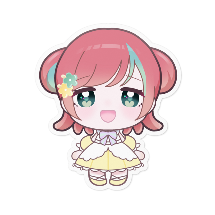 ステッカー - 100 x 100 (mm)（ホワイト）