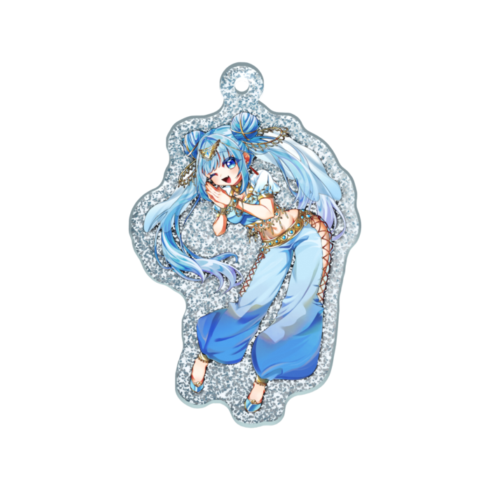 ラメアクリルキーホルダー - 50 × 50mm