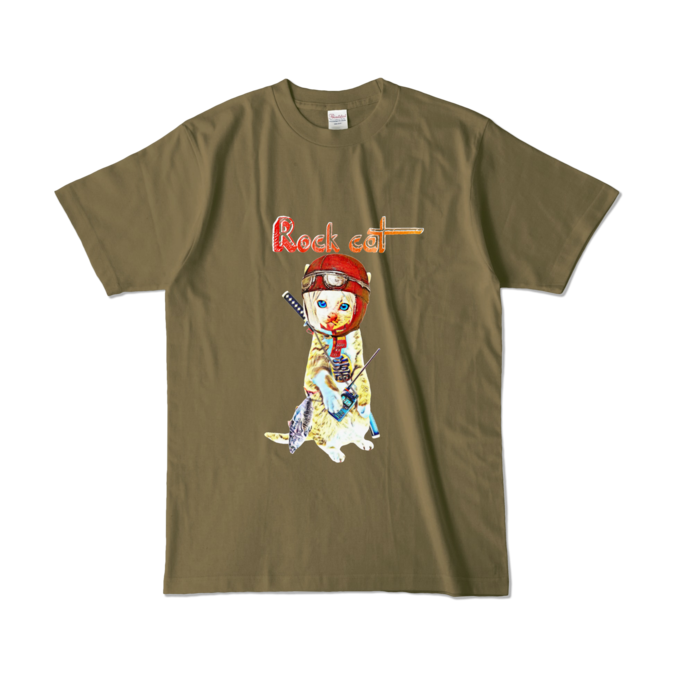 カラーTシャツ - L - オリーブ (濃色)