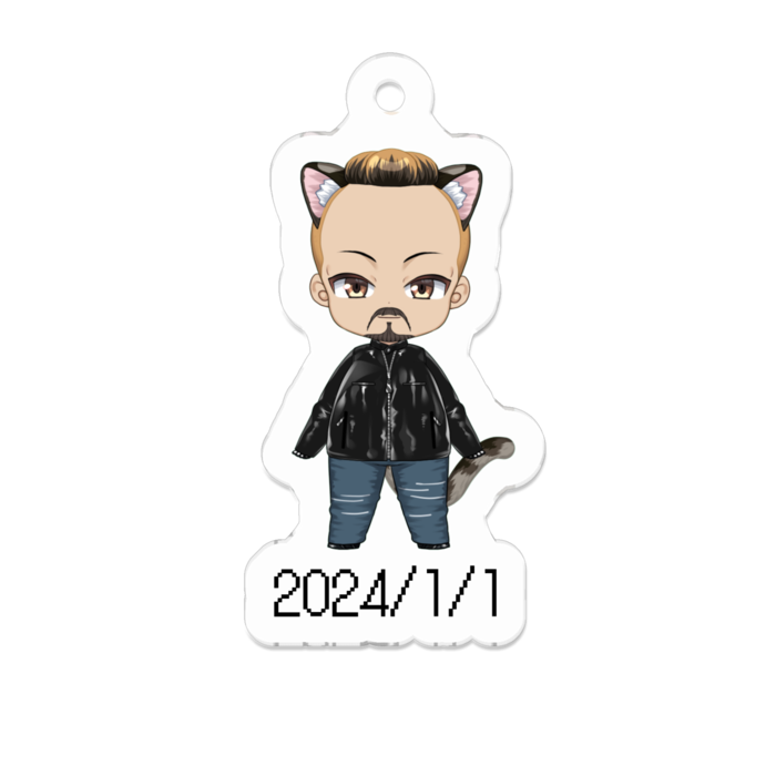 アクリルキーホルダー - 50 x 50 (mm)