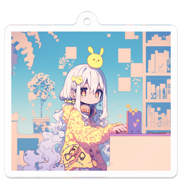 アクリルキーホルダー - 50 x 50 (mm)