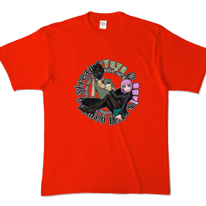 カラーTシャツ - XL - レッド (濃色)