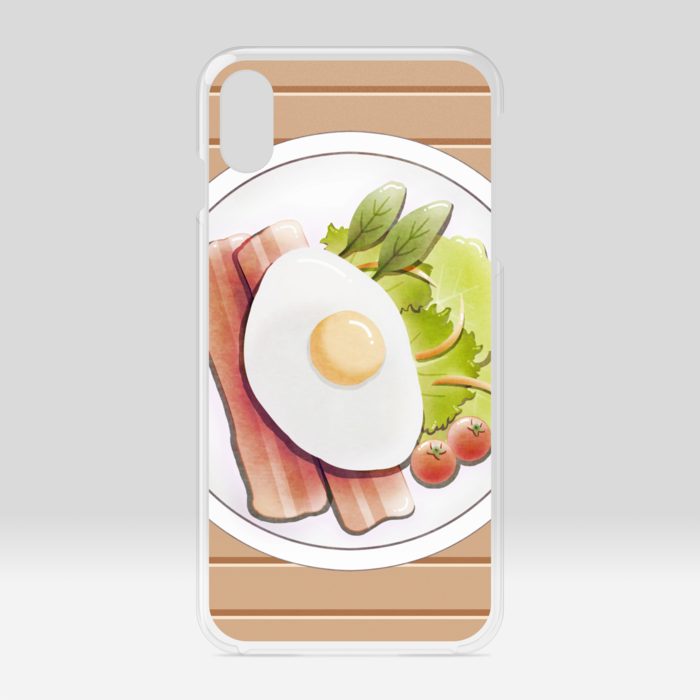 クリアiPhoneケース ベージュ iPhone XSMax