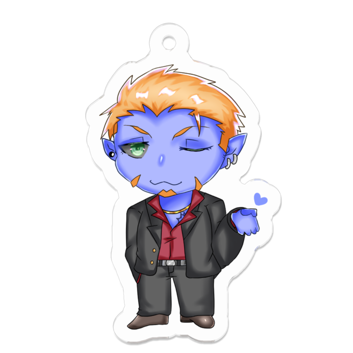 アクリルキーホルダー（コーティング） - 50 x 50 (mm)