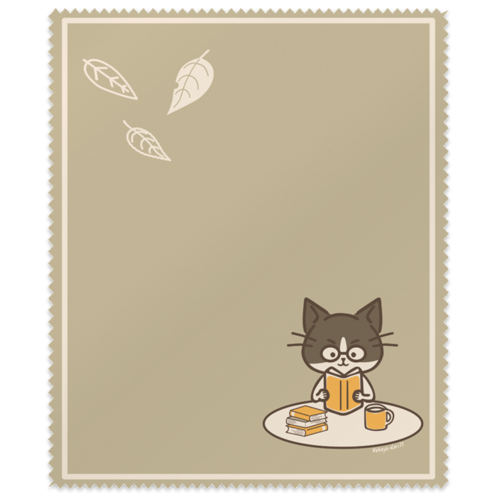 ハチワレネコのメガネ拭きC