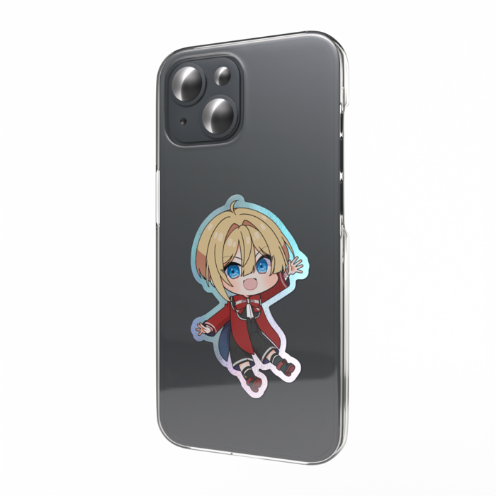 オーロラスマホステッカー - 庖丁くん