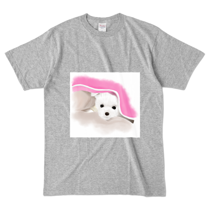 カラーTシャツ - L - 杢グレー (濃色)