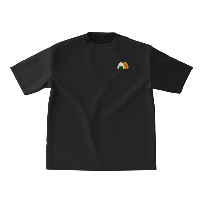 おにぎりビッグシルエット黒Tシャツ M