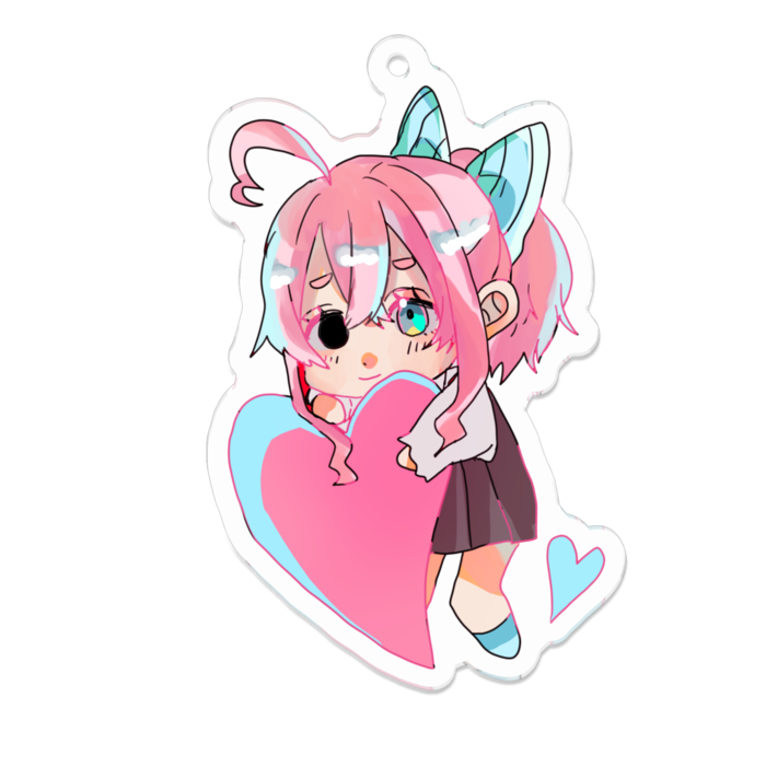 アクリルキーホルダー（コーティング） - 70 x 70 (mm)