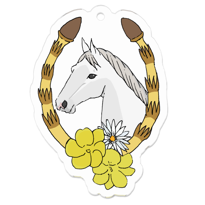 アクリルキーホルダー（コーティング） - 50 x 50 (mm)