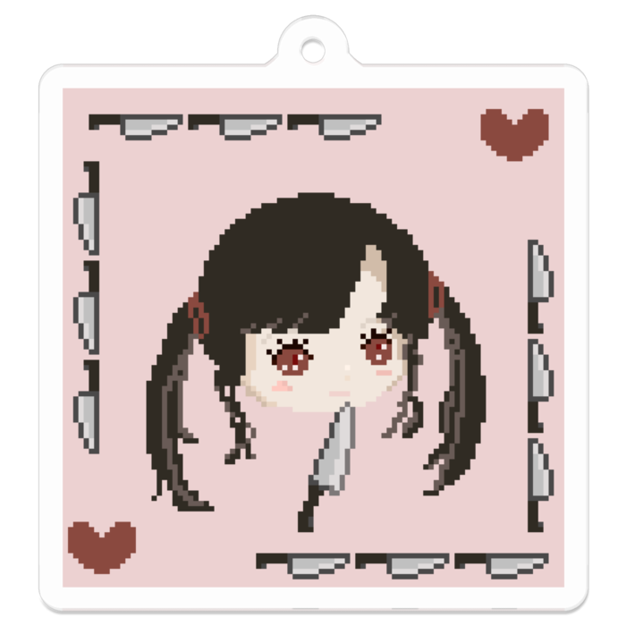アクリルキーホルダー - 50 x 50 (mm)
