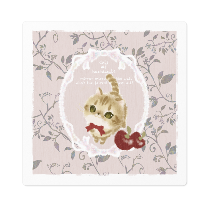 ステッカー - 100 x 100 (mm)ピンク