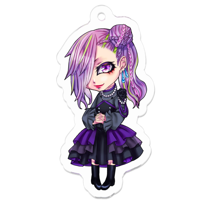 アクリルキーホルダー（コーティング） - 50 x 50 (mm)