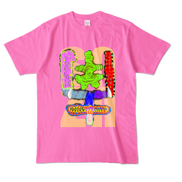 カラーTシャツ - L - ピンク (濃色)