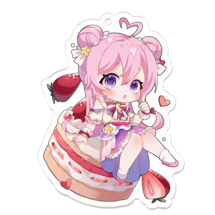 【No Wink】Acrylic Keychain - 70 x 70 (mm)