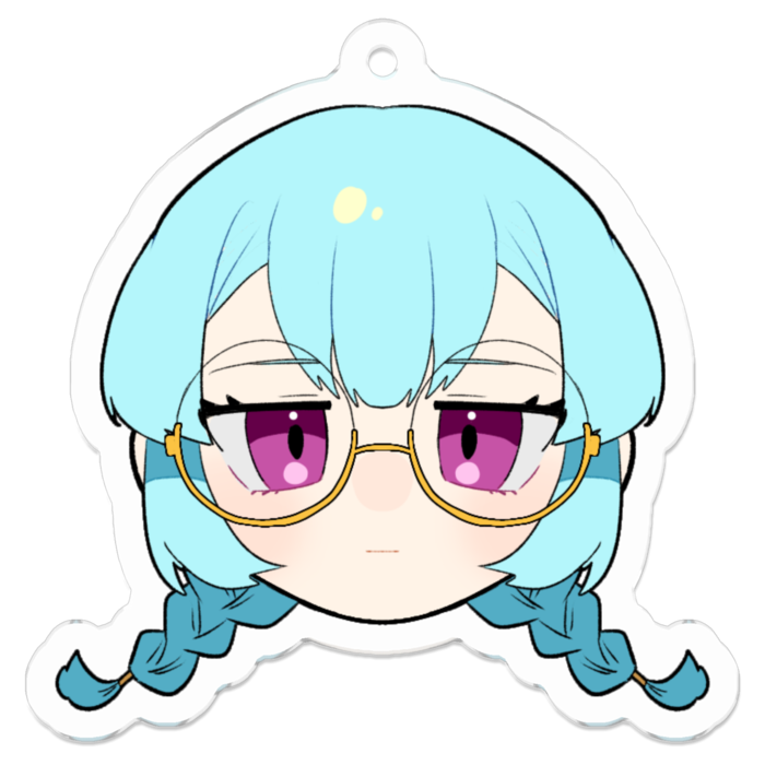 メガネ参謀フェイスキーホルダー・すんっ