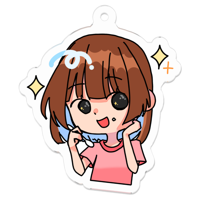 アクリルキーホルダー - 50 x 50 (mm)