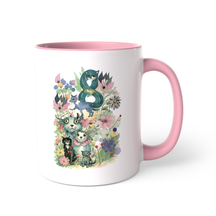 ツートンカラーマグカップ - 直径 8.2cm / 高さ 9.5cm