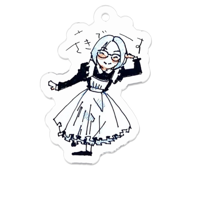 アクリルキーホルダー - 50 x 50 (mm)