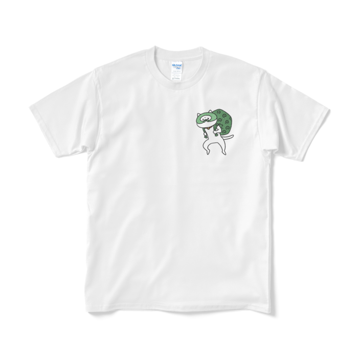 こそ泥ねこ（小プリント／カラー）Tシャツ - M - ホワイト