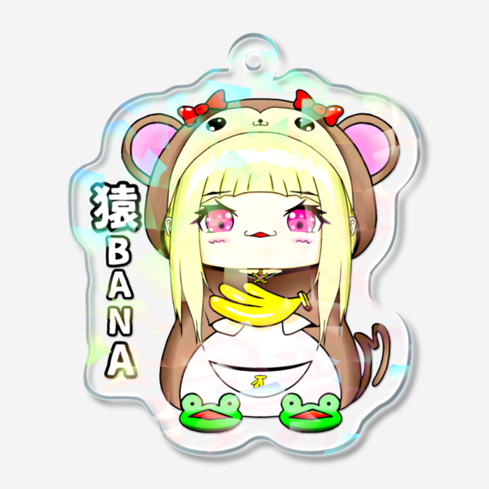 ホログラムアクリルキーホルダー - 50 × 50mm