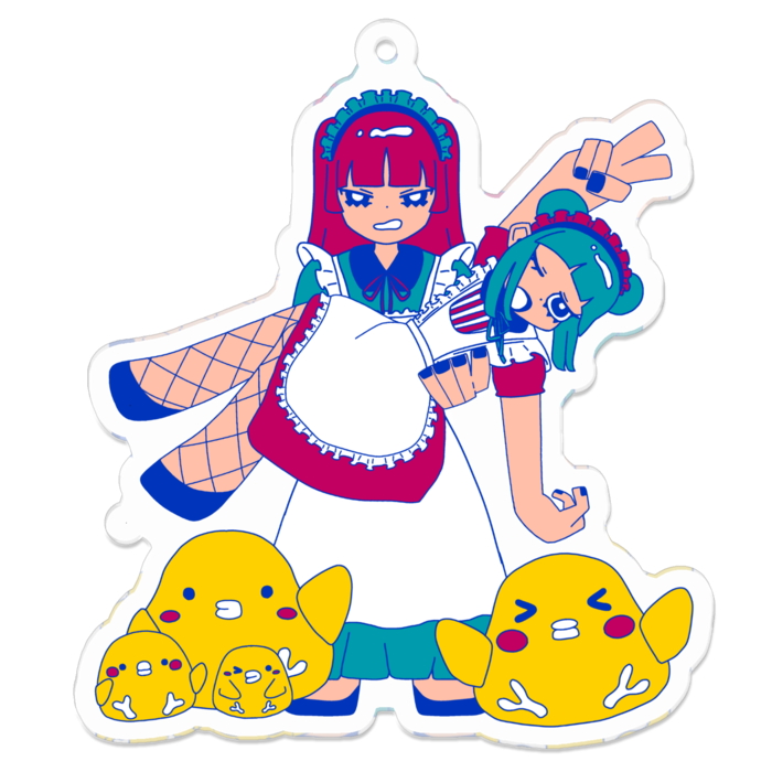 アクリルキーホルダー - 70 x 70 (mm)