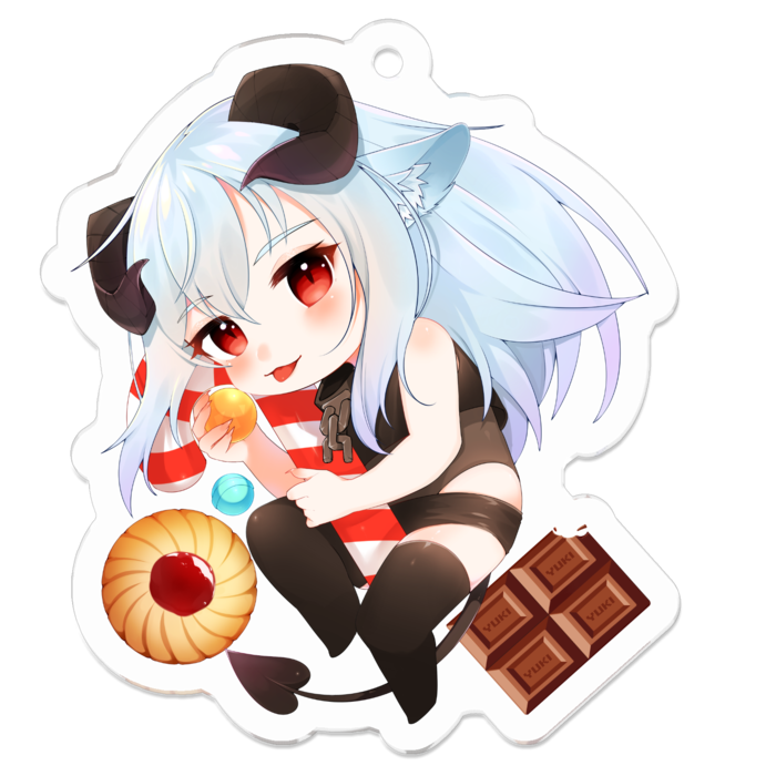 アクリルキーホルダー - 50 x 50 (mm)