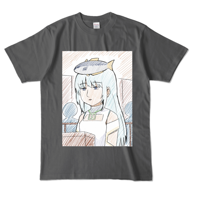 カラーTシャツ - L - チャコール (濃色)