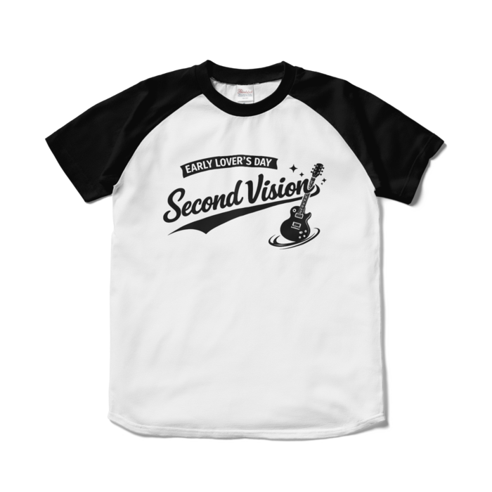 ラグランTシャツ - S - ホワイト×ブラック