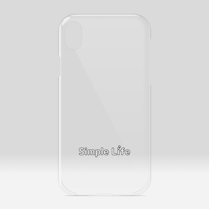 クリアiPhoneケースB　Simple Life♪　iPhone XR