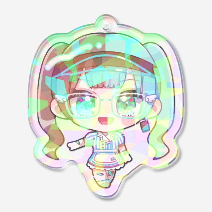 ホログラムアクリルキーホルダー - 50 × 50mm