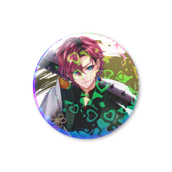 【等身 56mm】ホログラム缶バッジ