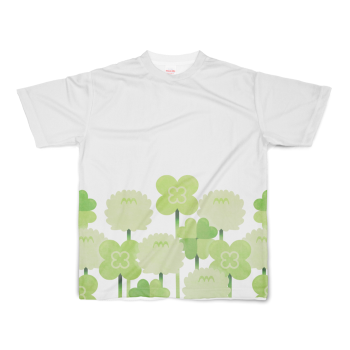 フルグラフィックTシャツ　白色　S