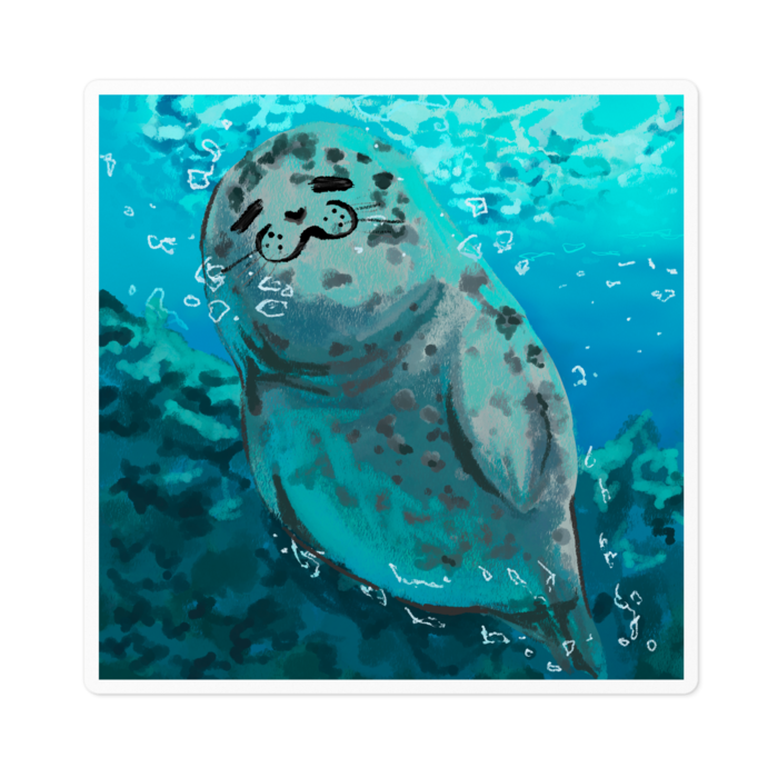 ステッカー - 100 x 100 (mm) - ホワイト