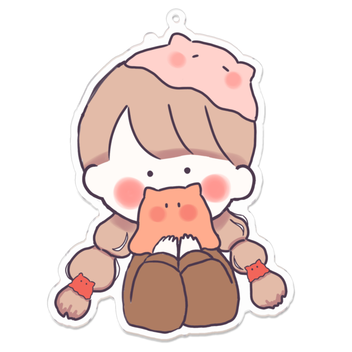 アクリルキーホルダー - 100 x 100 (mm)