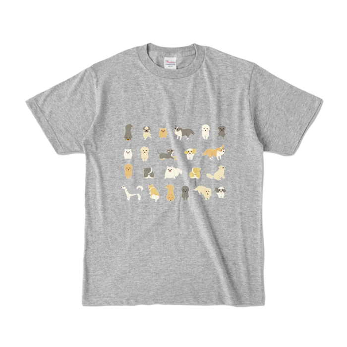 カラーTシャツ　灰　S
