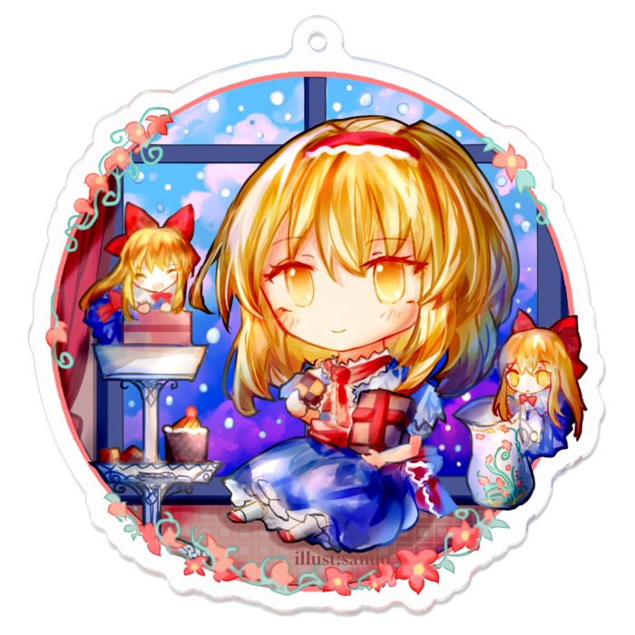 アクリルキーホルダー - 70 x 70 (mm)