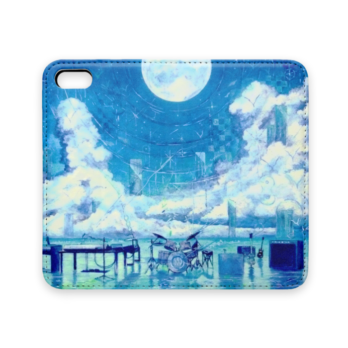 手帳型iPhoneケース（ベルトなし） - iPhone 5 / 5s / SE - ストラップ穴 なし