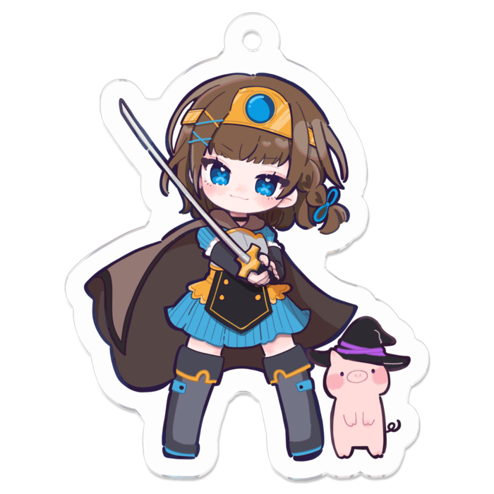 アクリルキーホルダー - 50 x 50 (mm)