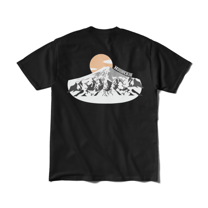 Tシャツ（山） - M - ブラック