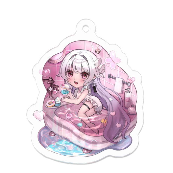 アクリルキーホルダー - 50 x 50 (mm)