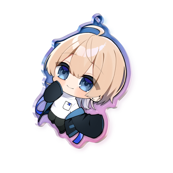 オーロラアクリルキーホルダー - 70 × 70mm